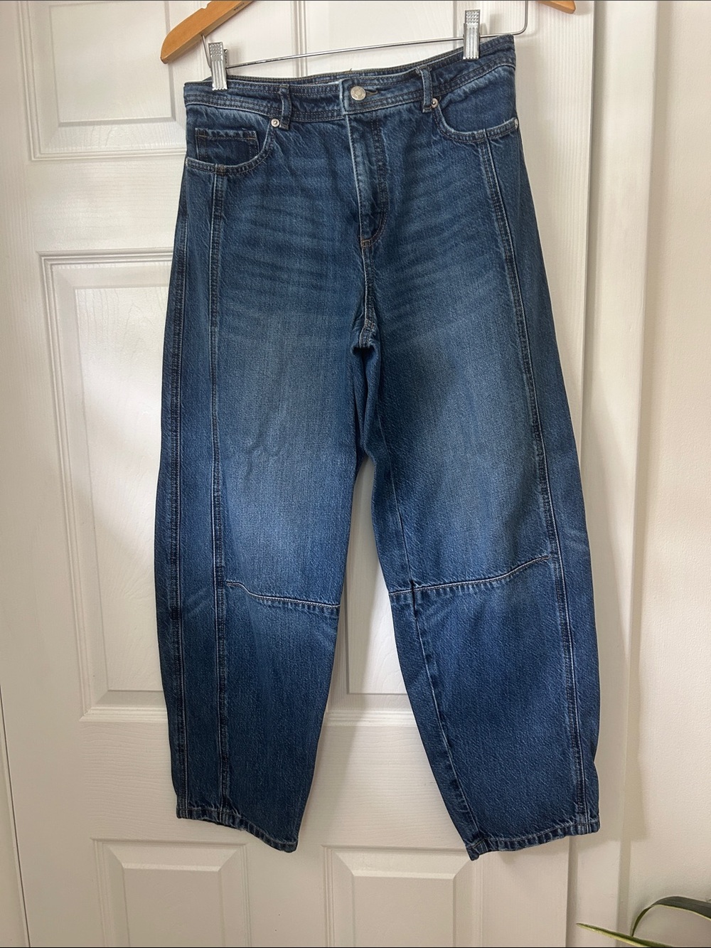 LOFT Cropped Ankle Jeans in Classic Blue Wash